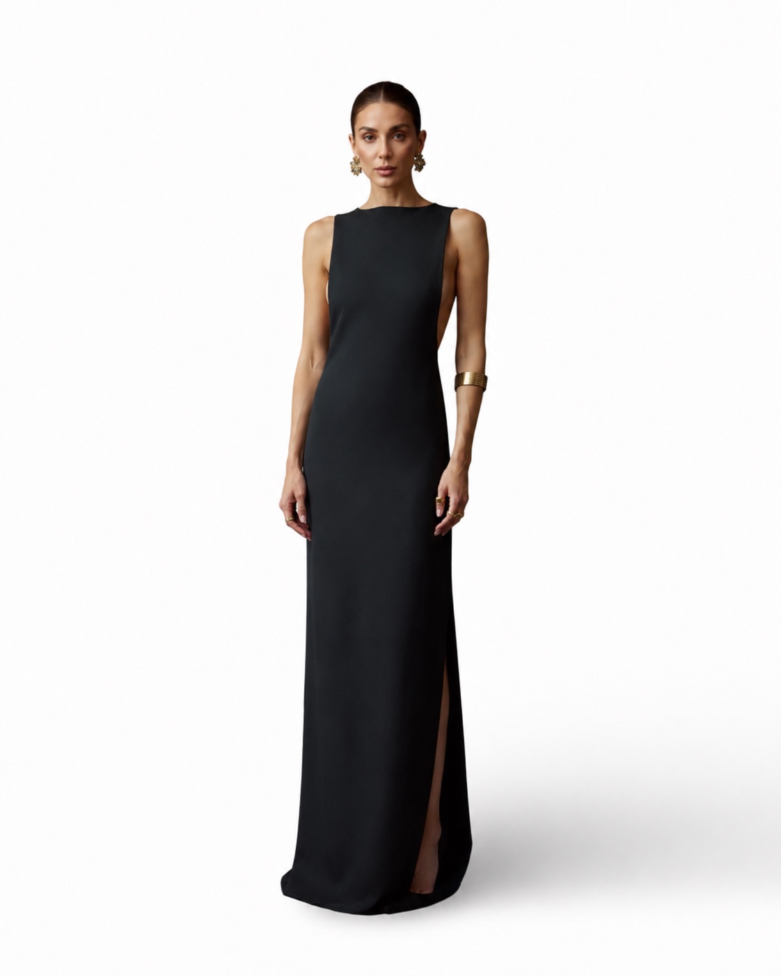 Open-Back Column Gown