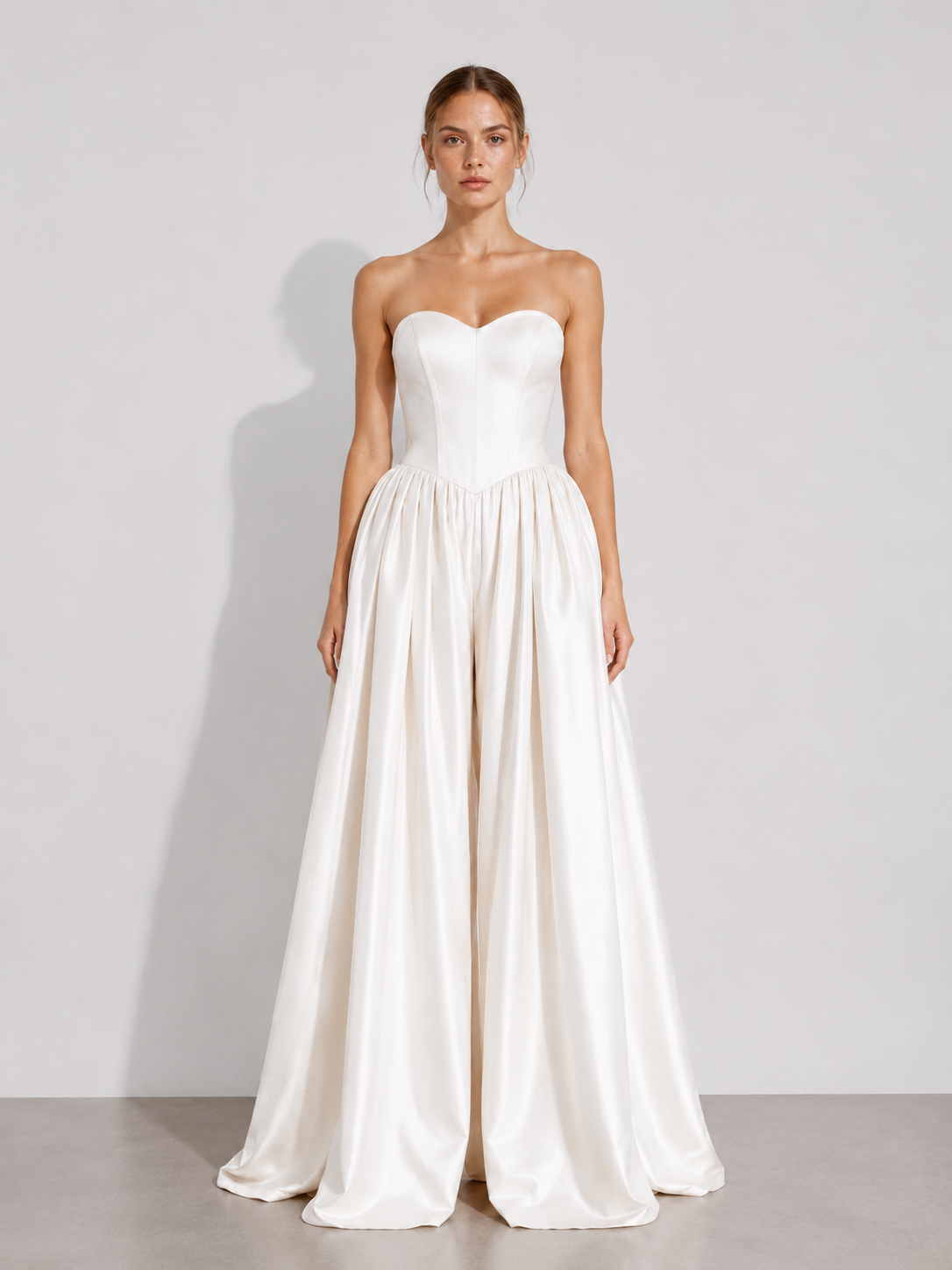 Strapless Structured Gown