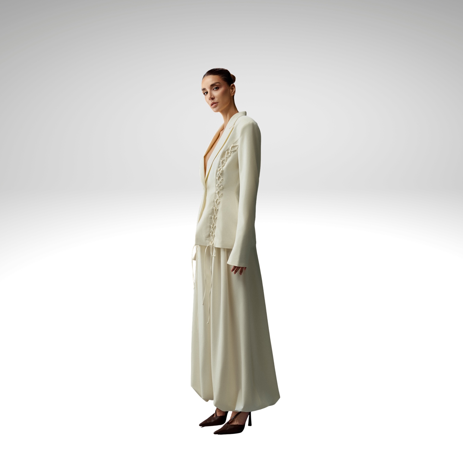 Ivory Lacing Suit